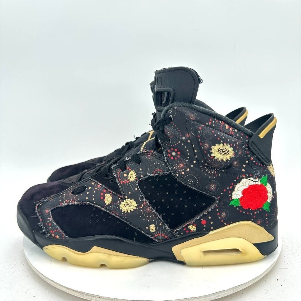 Nike Air Jordan 6 Retro CNY Chinese New Year Men Size 10 AA2492-021 Black Shoes